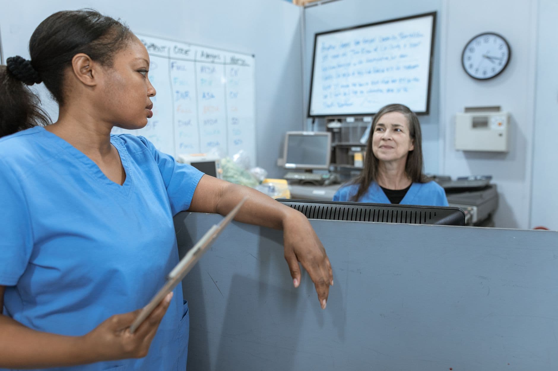Medical gear — Charcoal Contrast Scrub Top