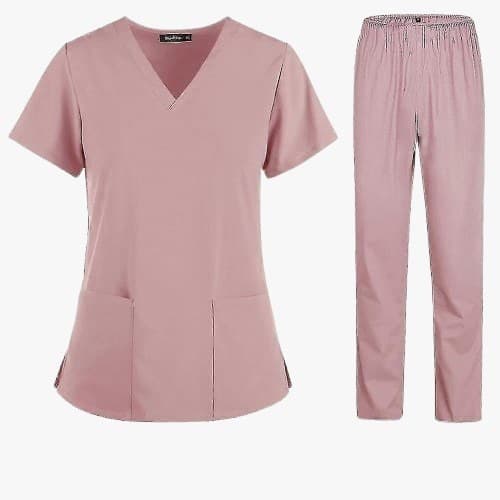 Dusty Pink Scrub Set