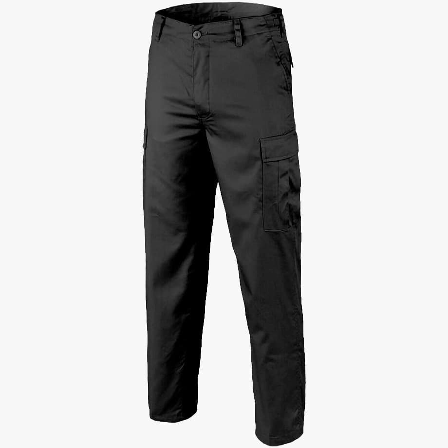 Black Cargo Work Pants